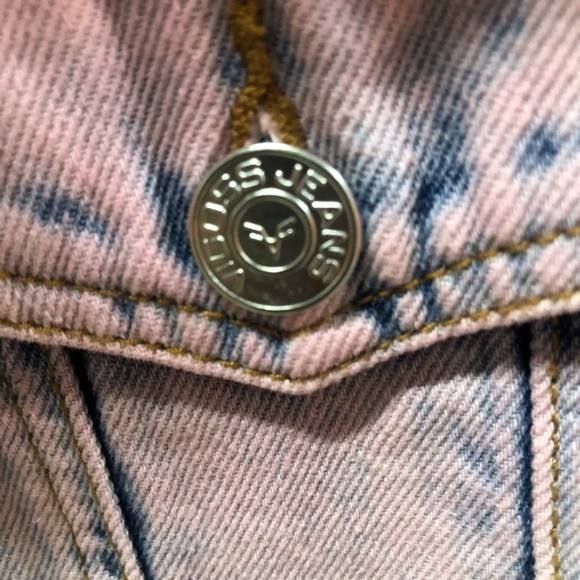 💙💖💛 Rare Vigoss Tie Dye Denim Jean Short Jacket, M, NWT - Picture 4 of 7